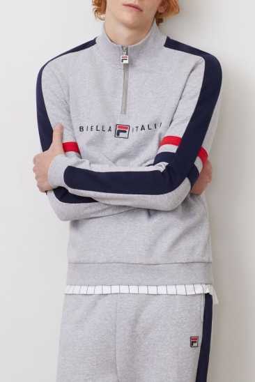 Fila Homme Romolo 1/2 Zip Sweat Lgrym/Peac/Cred Fila France THL-896523